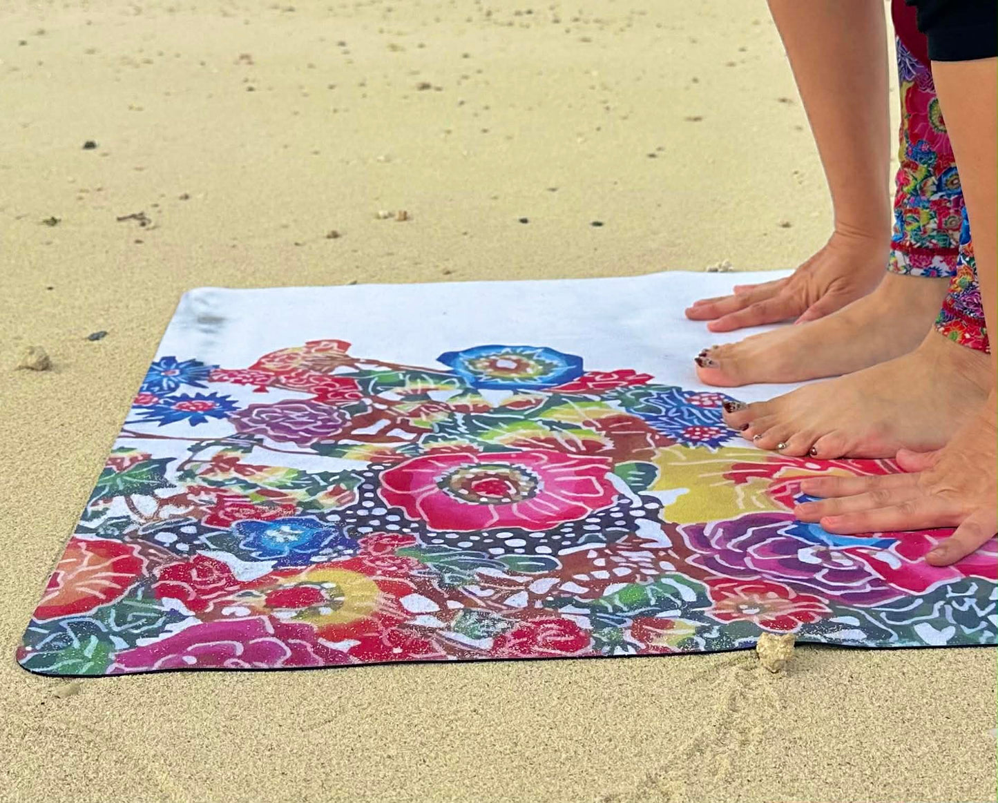 マイクロファイバー紅型ヨガマット